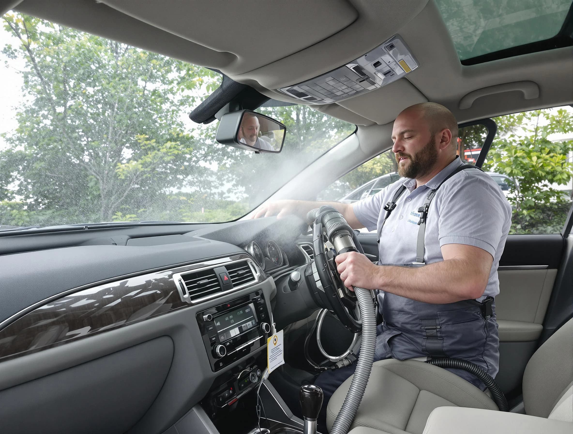 Kirtland AFB Air Duct Cleaning specialist performing professional car duct cleaning in Kirtland AFB