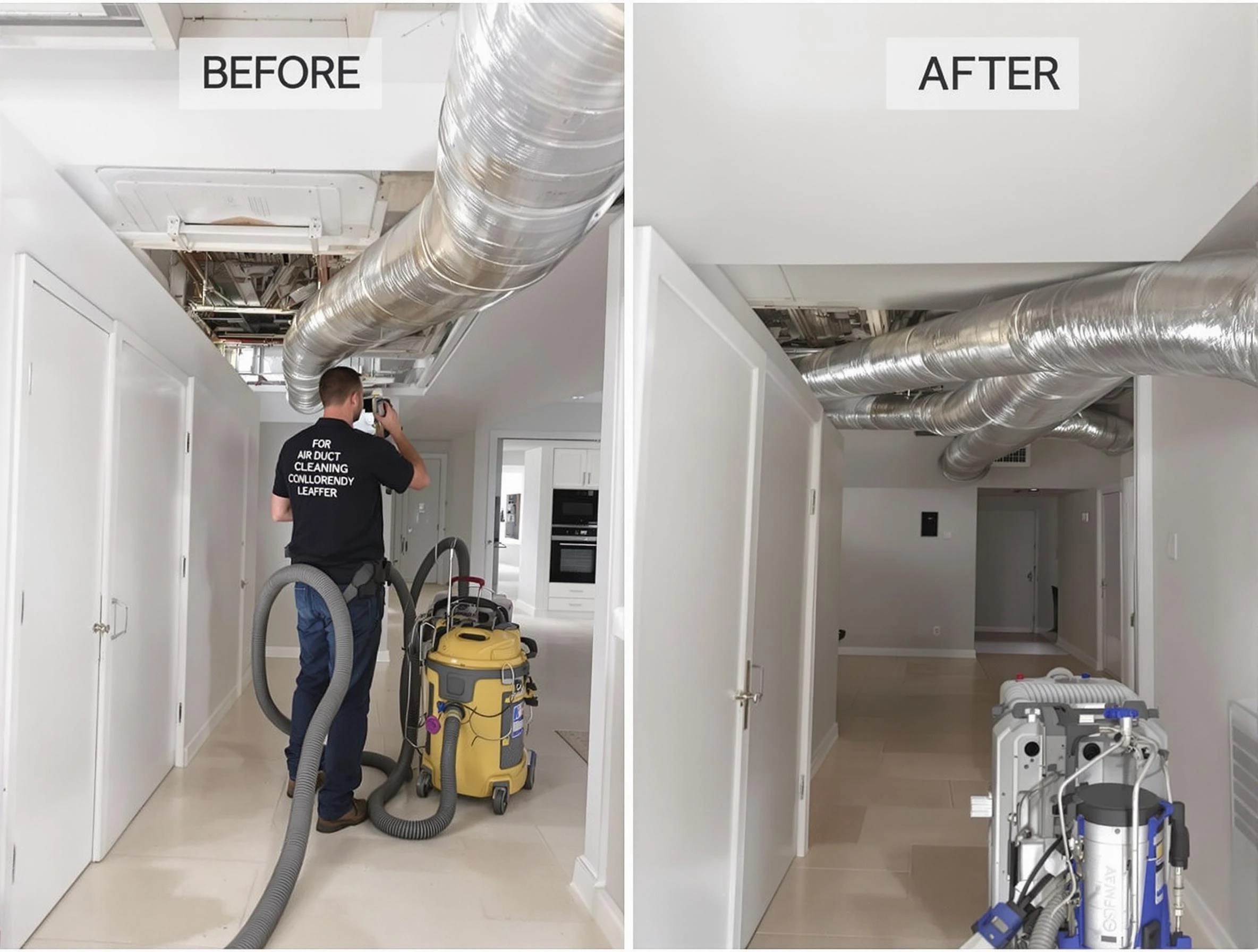 Kirtland AFB Air Duct Cleaning professional performing thorough air duct cleaning in Kirtland AFB