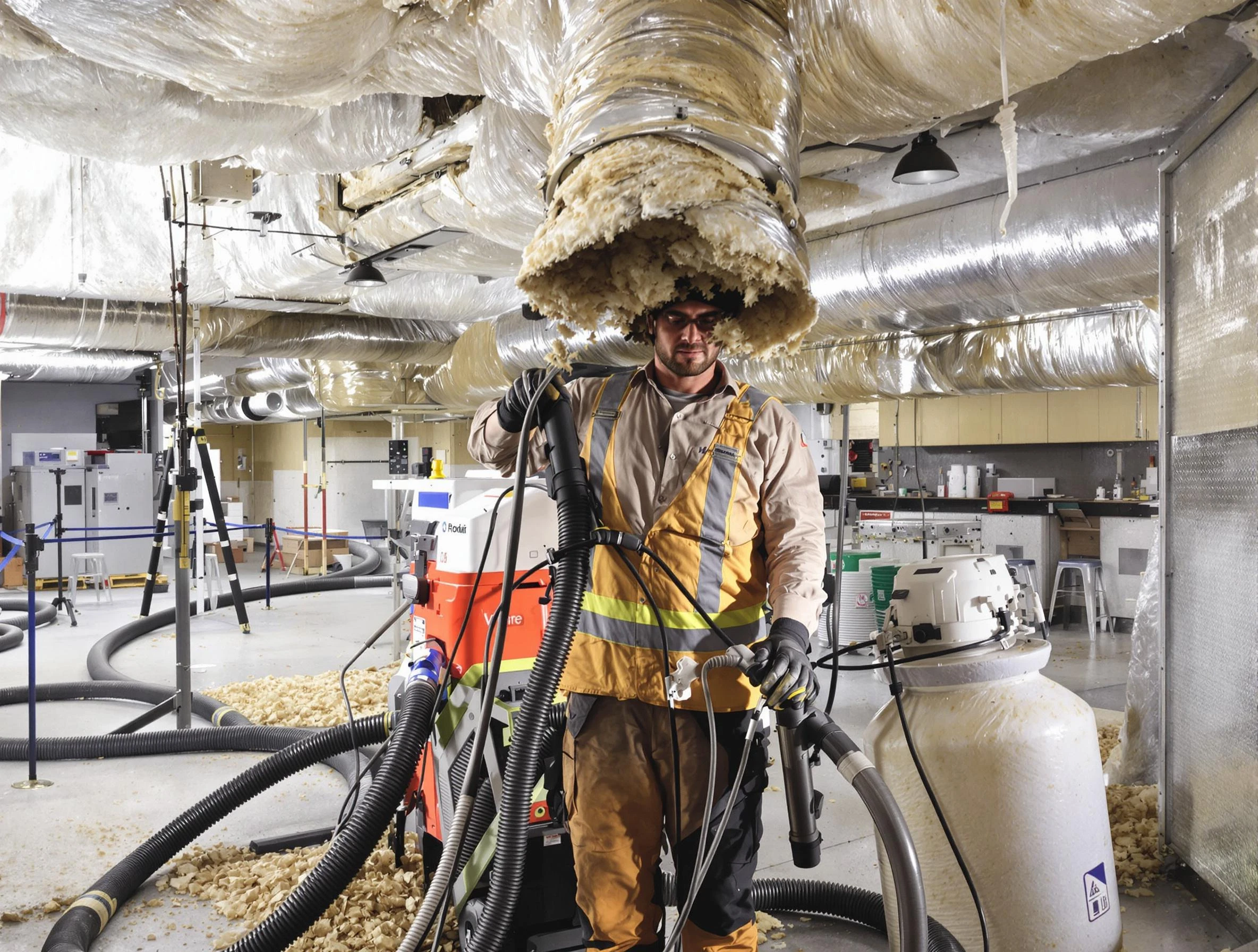 Professional vacuum insulation removal by Kirtland AFB Air Duct Cleaning expert in Kirtland AFB